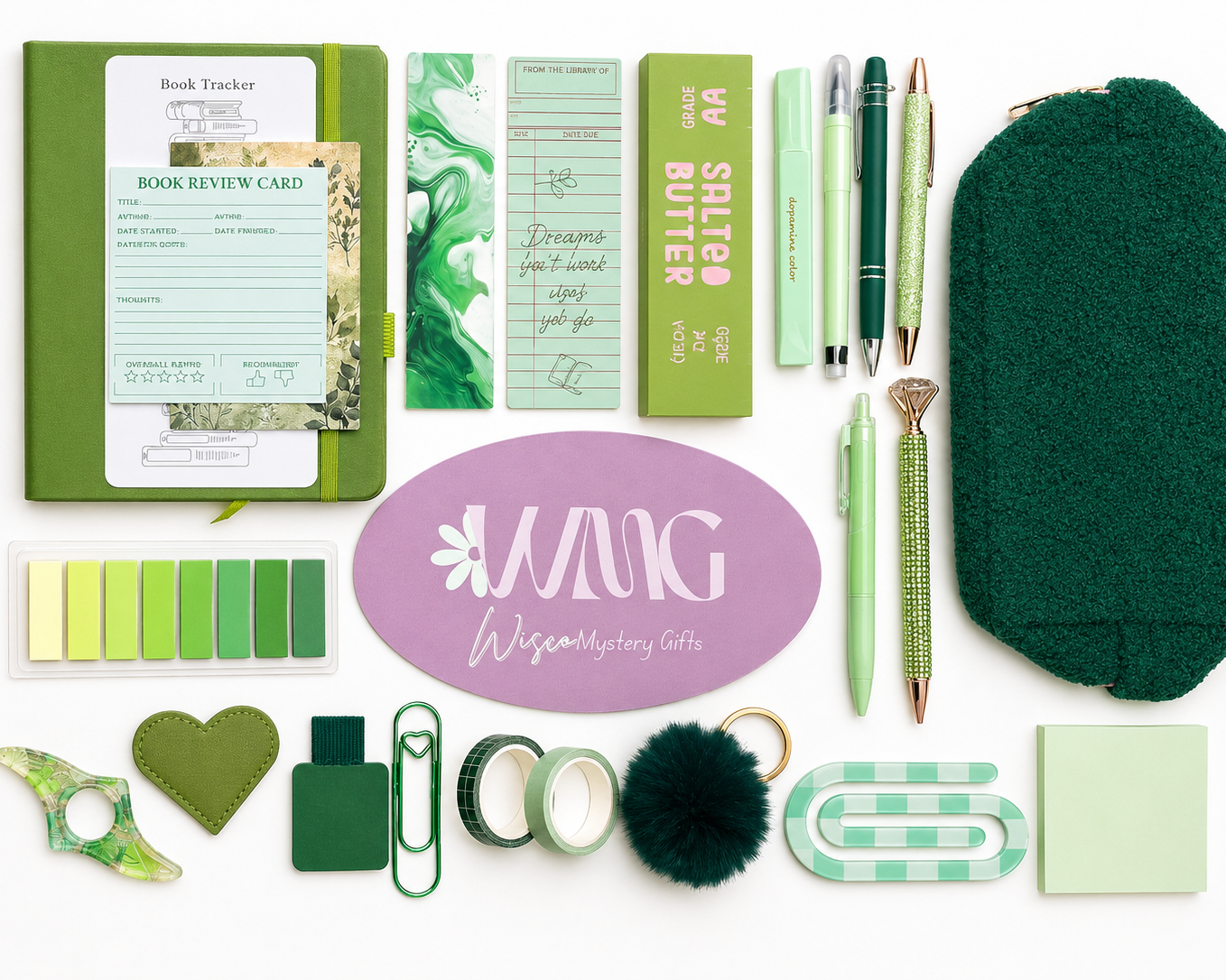 Green Stationery Bundle