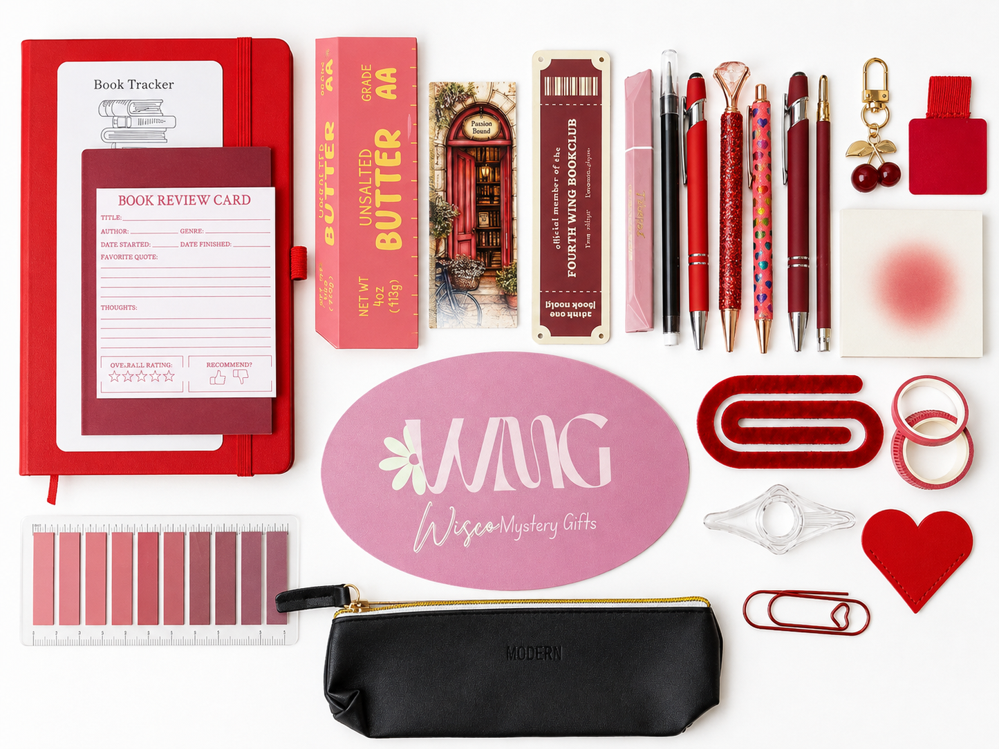 Red Stationery Bundle