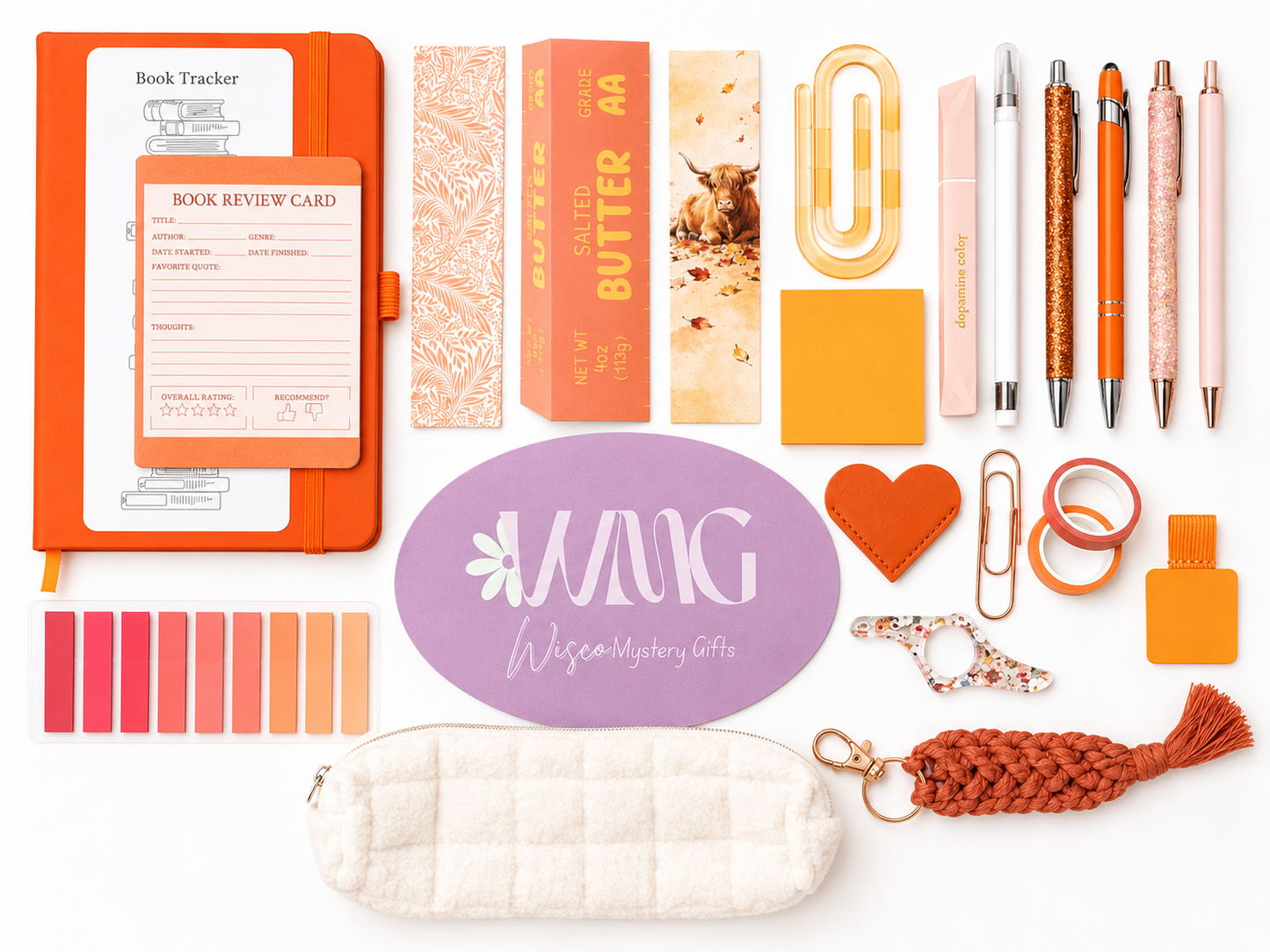 Orange Stationery Bundle