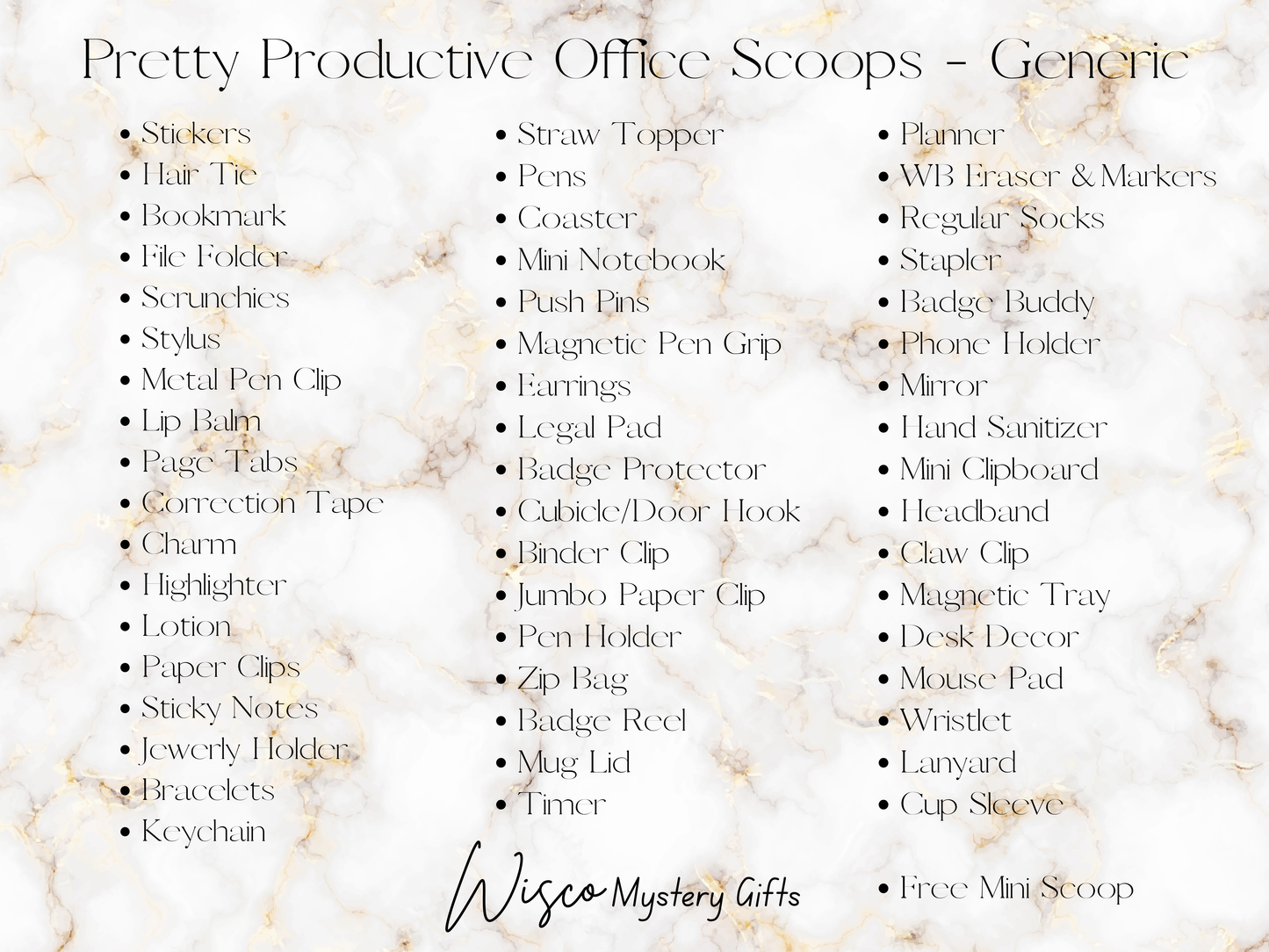 Generic- Pretty Productive Office Scoops