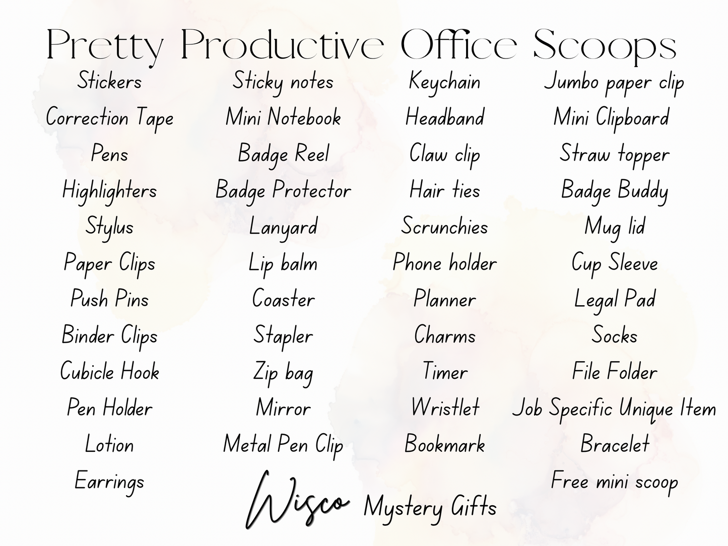 Pretty Productive Office Scoops
